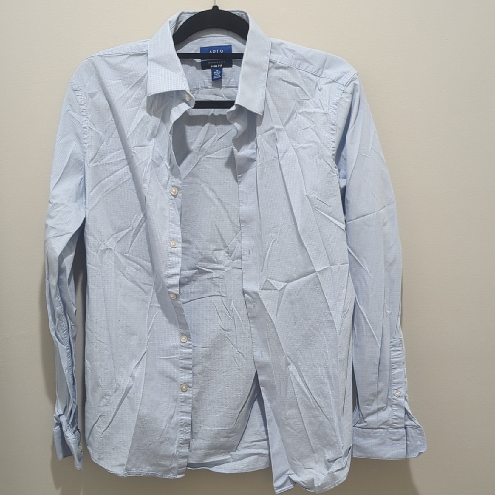 Apt. 9 Men's Blue Slim Fit Medium Shirt
